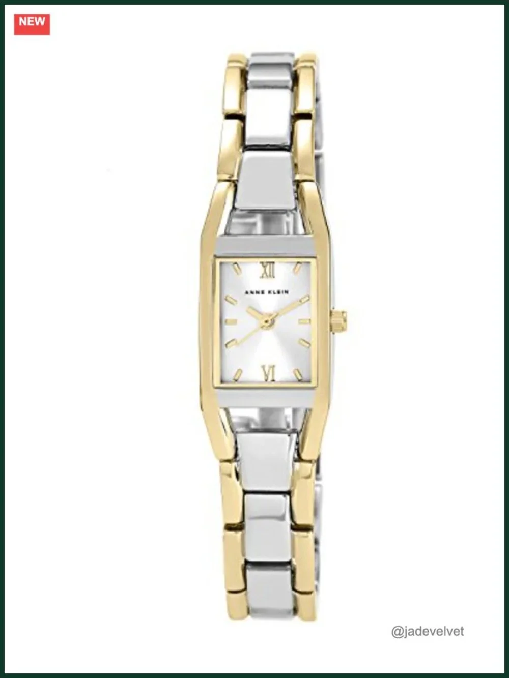 Anne Klein Women's Crystal Two-Tone Stainless Steel Bracelet Watch